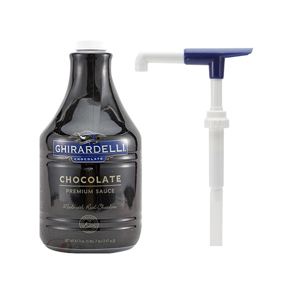 [기라델리] 초코렛맛 프리미엄 소스 2.47kg+ 블루화이트 전용펌프 15ml
