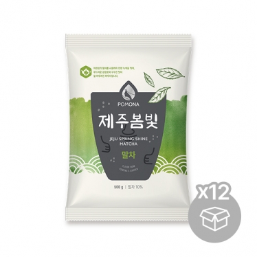 [박스][포모나] 제주 봄빛 말차 파우더 500g x 12개입