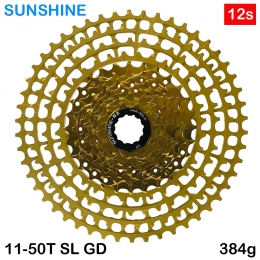 [썬샤인]자전거 스프라켓 /MTB 12단 11-50SL 골드 초경량 시마노 HG바디용