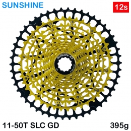 [썬샤인]자전거 스프라켓 /MTB 12단 11-50SLC 골드 초경량 HG바디용 430g