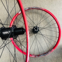 [아이너]자전거 휠셋/MTB 26인치 울트라6 레드+울트라7 QR 일반허브 HG바디