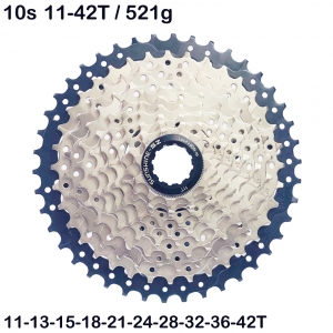 [썬샤인]자전거 스프라켓/MTB 10단 11-42t 521g 시마노 HG바디용 카세트