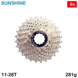 [썬샤인]자전거 스프라켓 /로드 9단 11-28T 시마노 HG바디용 281g