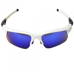 [필모리스]자전거 고글 블루렌즈 MS-047 화이트/블랙 프레임