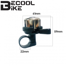 [비쿨]자전거 벨/맑은소리 2번 더블 청동벨 종 실버