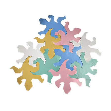 [온교육]  도마뱀스티커세트(소감퍼즐)-10인용