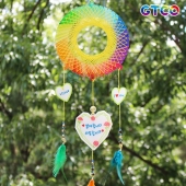SA GTCO 무지개 스트링아트 드림캐쳐-하트(1인용)