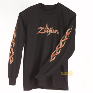 Zildjian LONG SLEEVE FIRE T BLACK /T3302