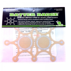 Batter Badge Vented Impact Pads(Model BB-DBL - Double Kick Impact Pad)