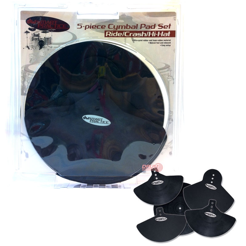 DW Complete Five Piece Cymbal Pad Set (DWSMPADCS5)