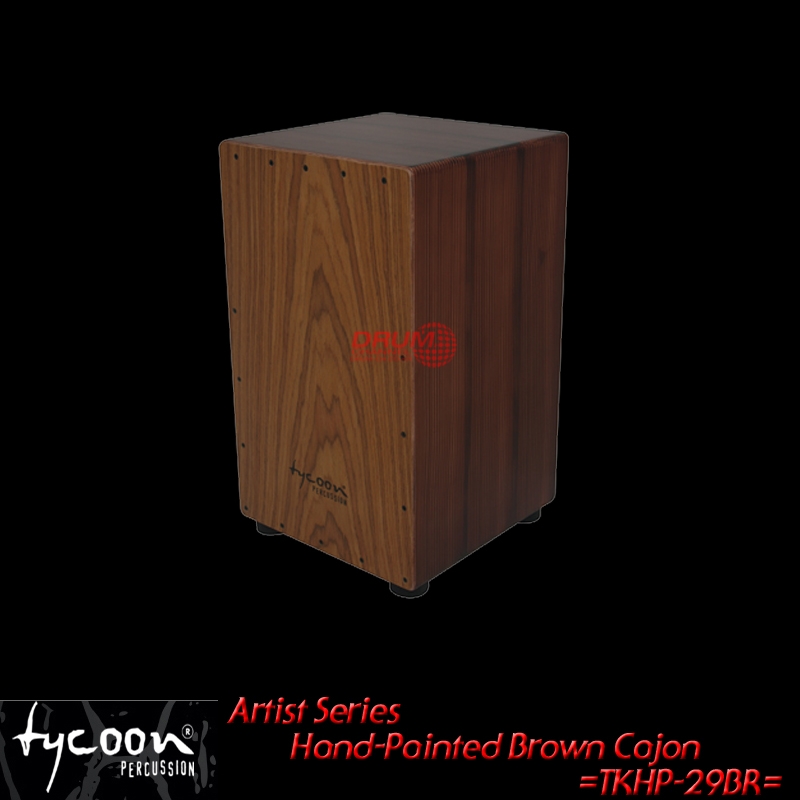 Tycoon Artist Series Hand-Painted Brown Cajon TKHP-29 BR