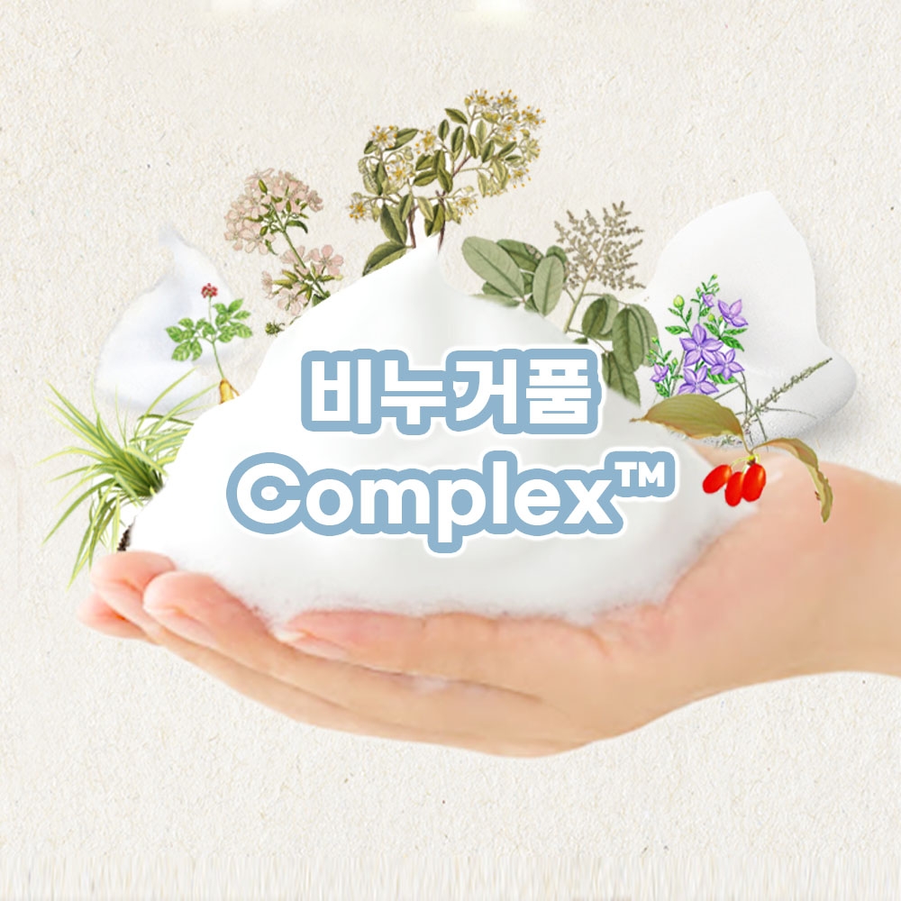비누거품 Complex&trade; (퀼라자껍질/모하비유카/비누풀/트리리프솝베리열매/도라지뿌리/인삼/산수유열매/지모뿌리)