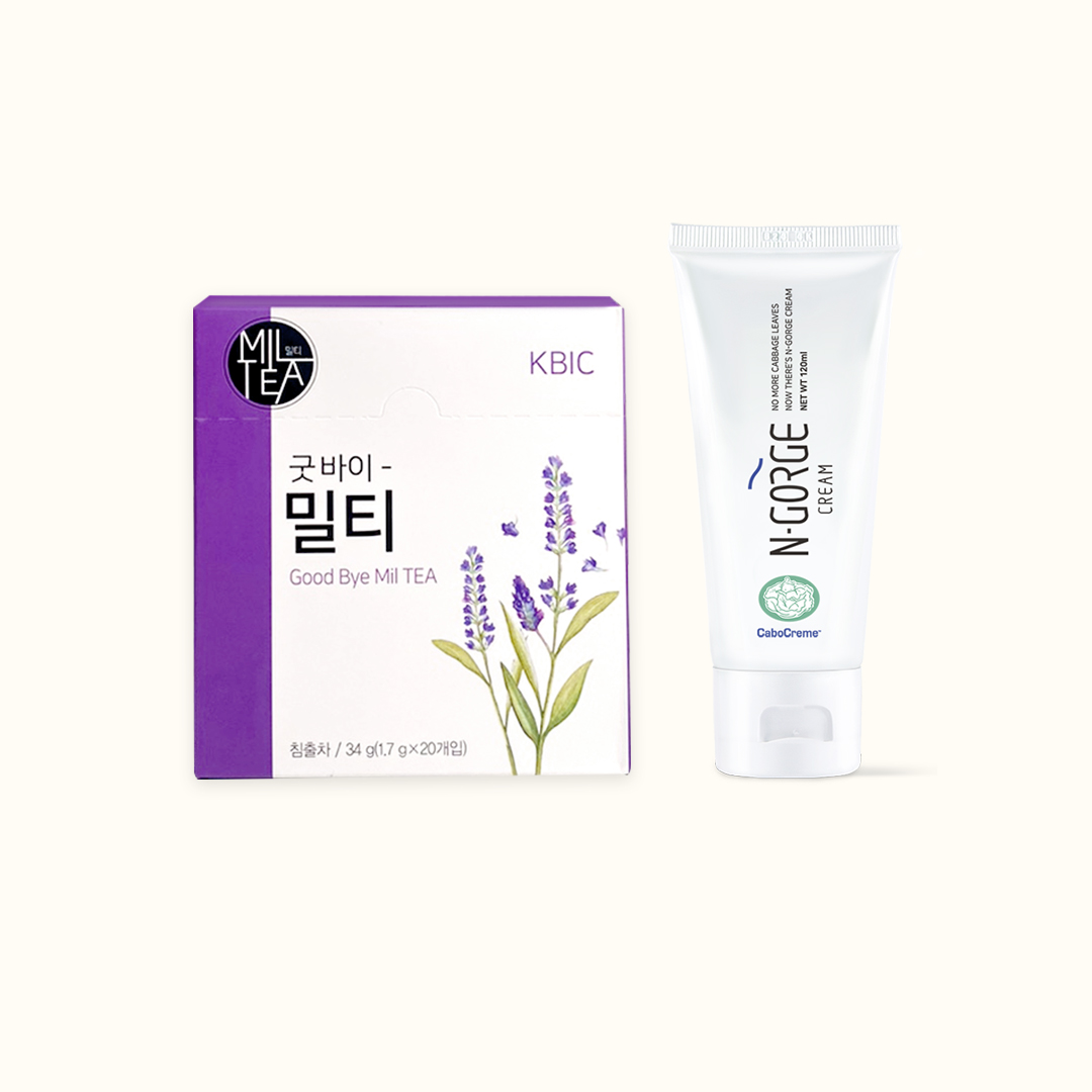 대용량 양배추 카보 엔고지 크림 120ml+굿바이밀티 세트