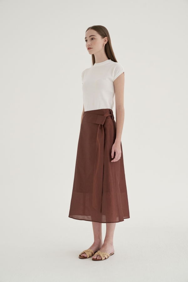 #07 CAMEL SKIRT -