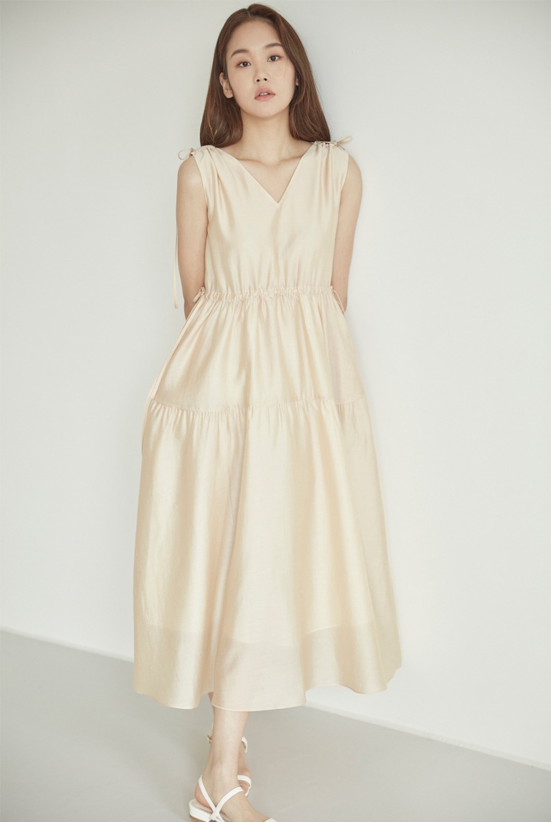 #09.5 CREAM SILKY DRESS- 2차리오더