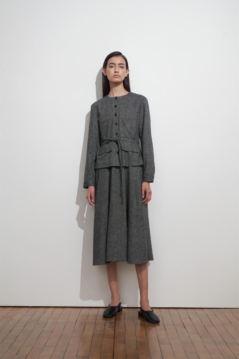 #10 ITALY WOOL TWOPIECE LIKE DRESS-