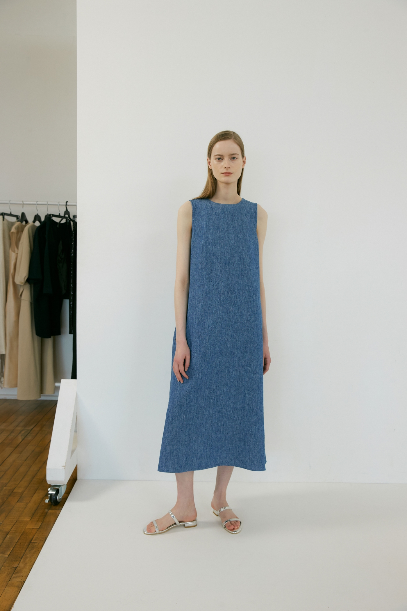 #11 LINEN DENIM DRESS