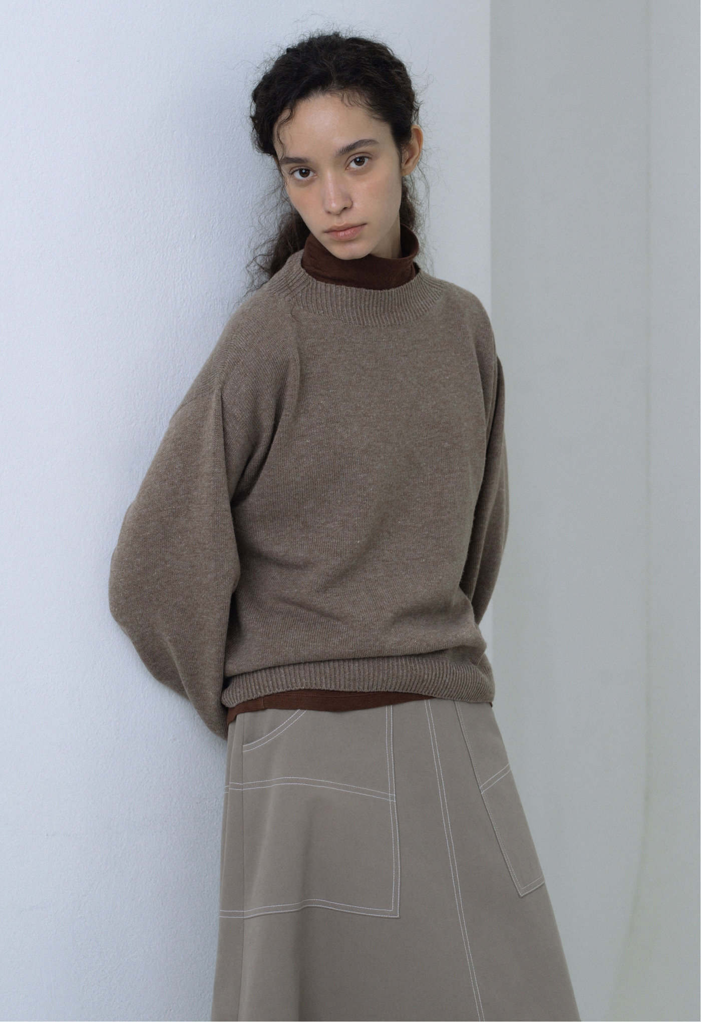 THE NEW CASHMERE WOOL KNIT - BEIGE