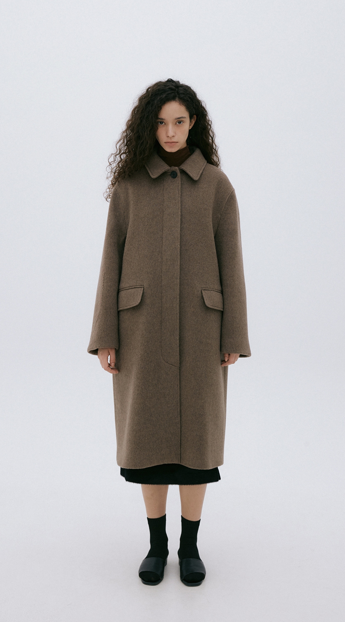 WOOL CASHMERE LONG COAT