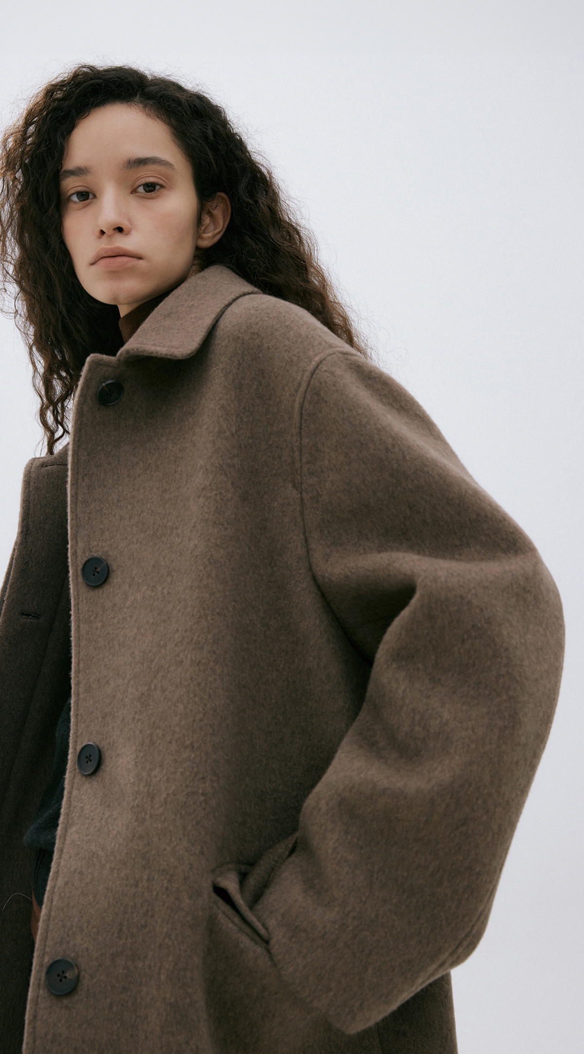 WOOL CASHMERE LONG COAT