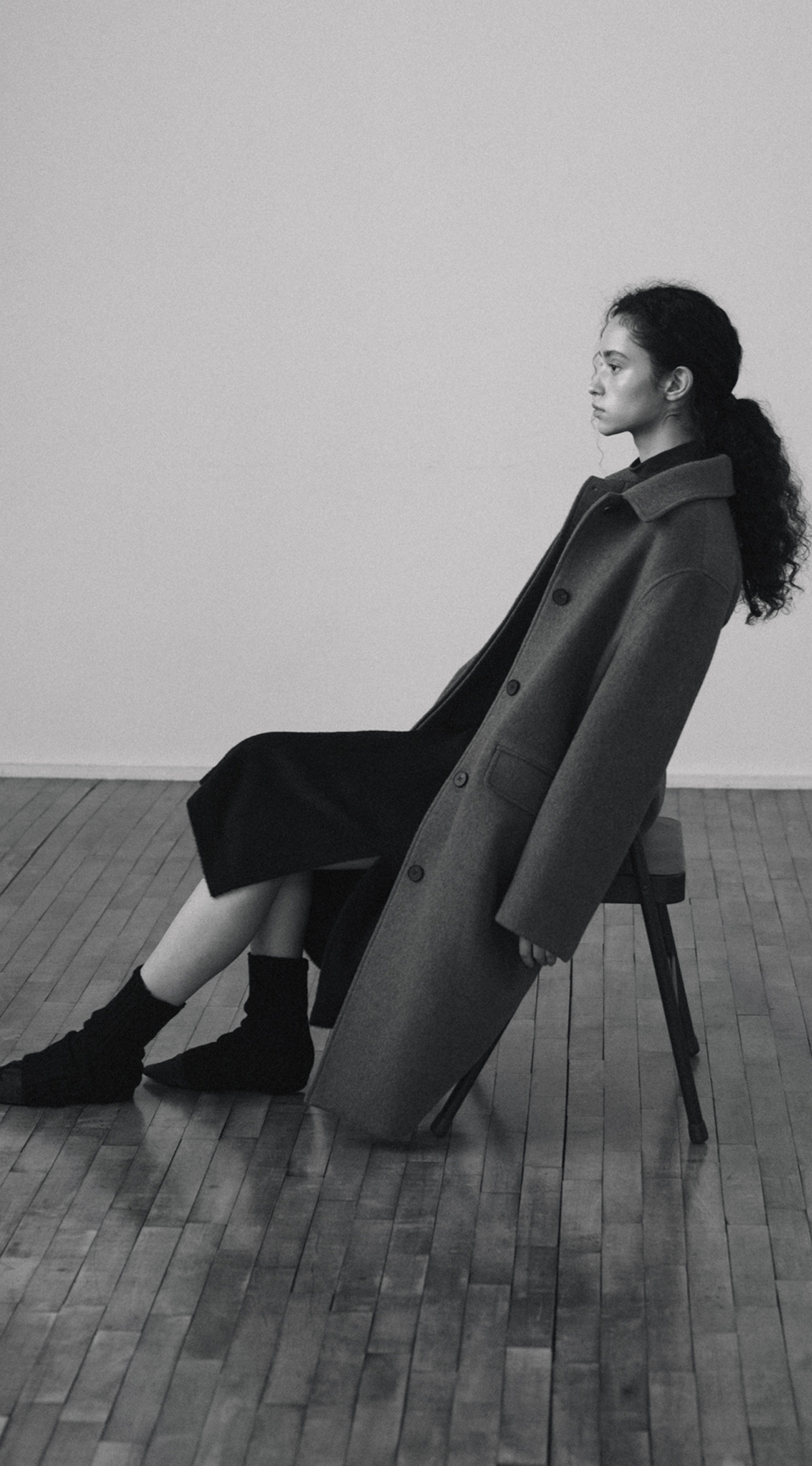 WOOL CASHMERE LONG COAT