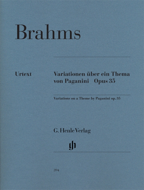 브람스 파가니니에 의한 변주곡 Op. 35 [HN 394] (Brahms Variations on a Theme by Paganini Op. 35)