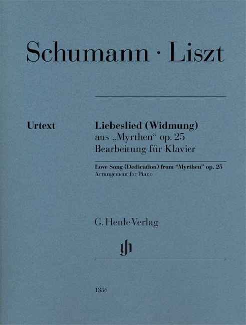 슈만 / 리스트 헌정 Op. 25 [HN 1356] (Schumann / Liszt Love Song (Dedication) from Myrthen Op. 25)