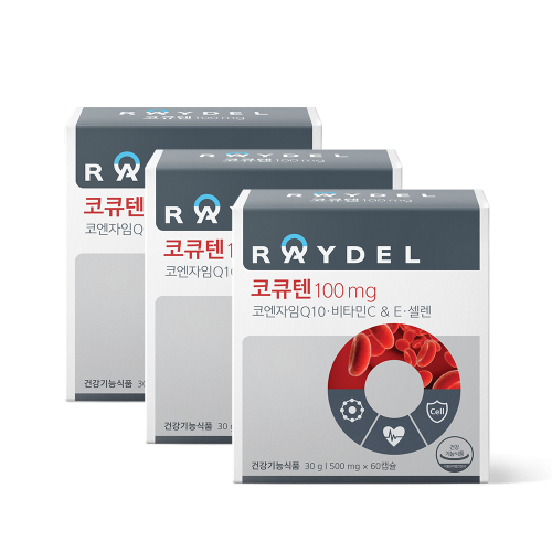 4중 항산화 기능성 레이델 코큐텐100mg 60캡슐 3박스 6개월분