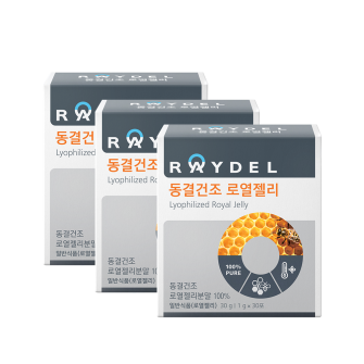 레이델 일반식품 스틱타입 동결건조 로열젤리 30포 총3박스 3개월분
