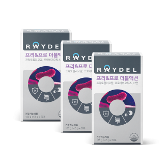 장 건강 유산균 11종 레이델 프리&프로 더블액션 30포 3박스 3개월분