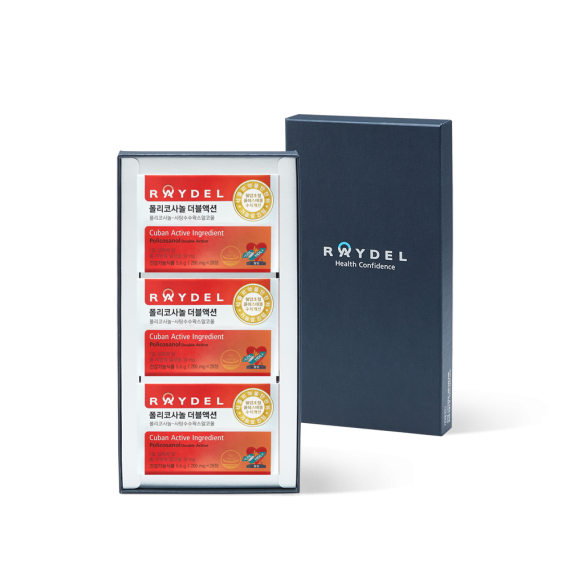 식약처 2중 기능성 인정 쿠바산 레이델 폴리코사놀 더블액션 28정 3박스 42일분