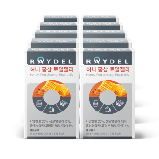 레이델 일반식품 레이델 허니 홍삼 로열젤리 (30포x10박스) 10개월분, 소비기한 2025.11.01까지