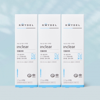 여성용 질 세정기 레이델 인클리어 1.7g 6개입 3개 식약처 허가 의료기기