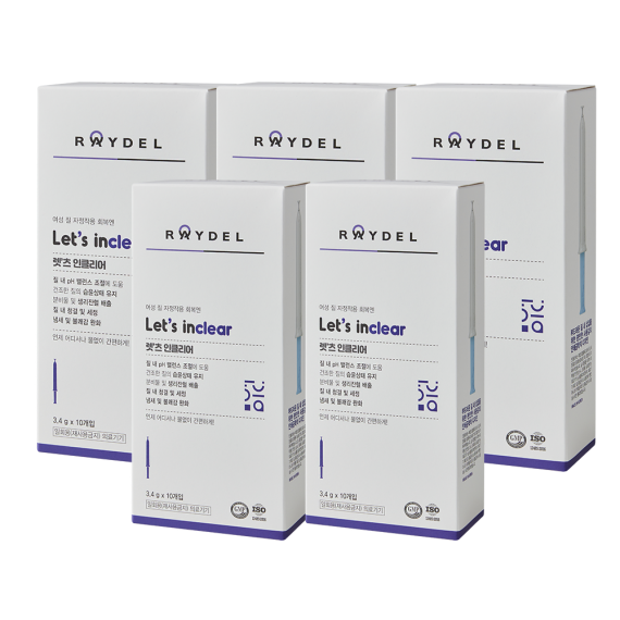 여성용 질 세정기 레이델 렛츠 인클리어 3.4g 10개입 5개 식약처 허가 의료기기