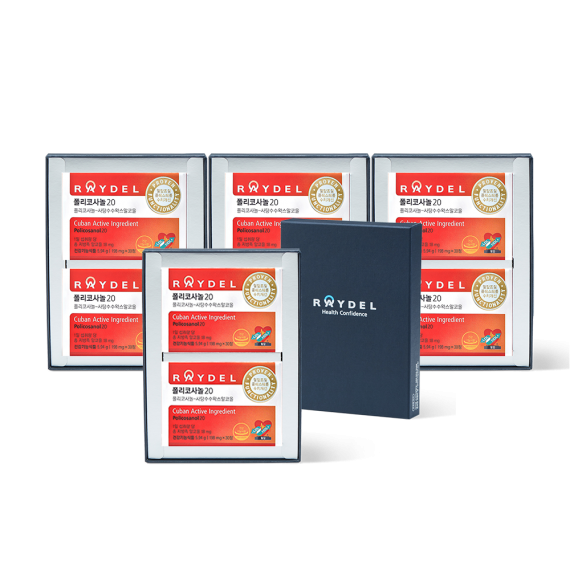 식약처 2중 기능성 인정 쿠바산 레이델 폴리코사놀20 30정 8박스
