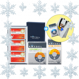 [입동이 왔동] 레이델 폴리코사놀5(30정) 3박스 + 그린프로폴리스20(60캡슐) 1박스 + 츄어블 비타민D3(90캡슐) 1박스