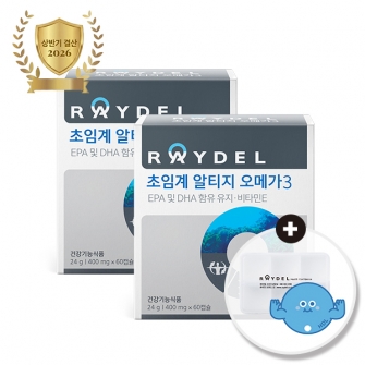 [2026 상반기결산] 레이델 초임계 알티지 오메가3 60캡슐 2박스
