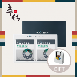 [추석선물] 레이델 초록입홍합오일 60캡슐 2박스 2개월분｜뉴질랜드산 초록입홍합추출물