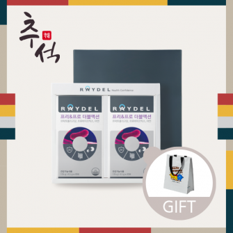[추석선물] 레이델 프리&프로 더블액션 30포 2박스 2개월분｜장 건강 유산균 11종