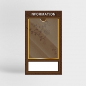 안전강화유리 게시판 1구