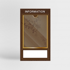 안전강화유리 게시판 1구