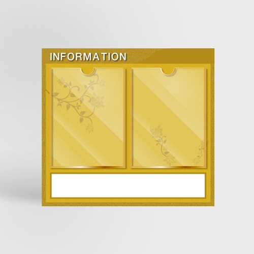 안전강화유리 게시판 2구