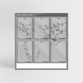 안전강화유리 게시판 6구