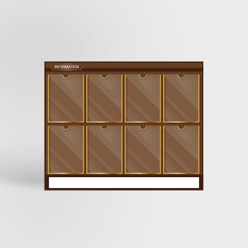 안전강화유리 게시판 8구