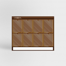 안전강화유리 게시판 8구