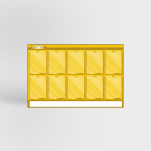 안전강화유리 게시판 10구