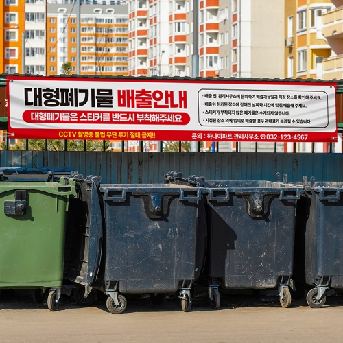 대형폐기물 배출 현수막
