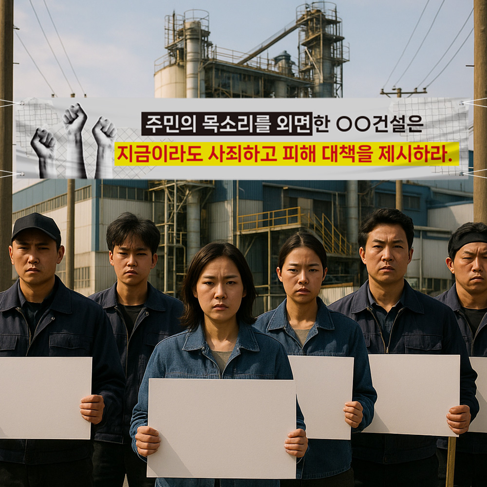시위 현수막
