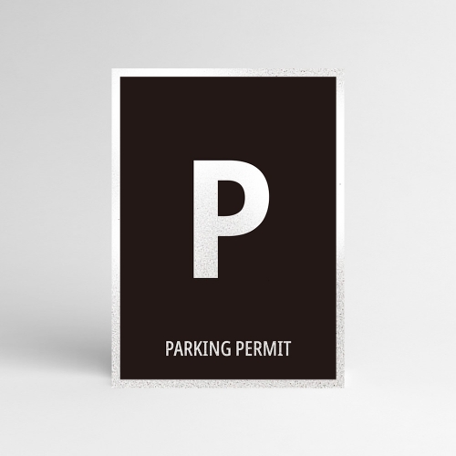 반사지 주차스티커 100장