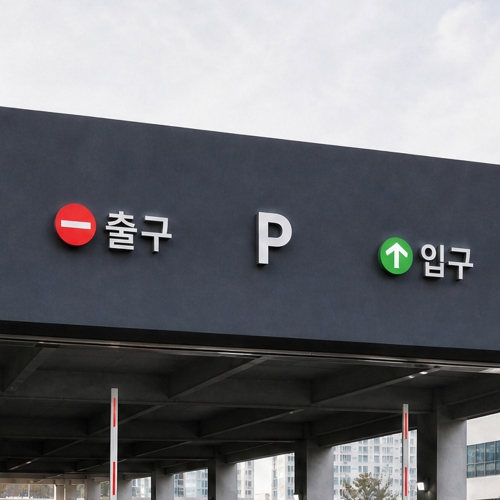 주차장 출입구 고무스카시 인 아웃 20T